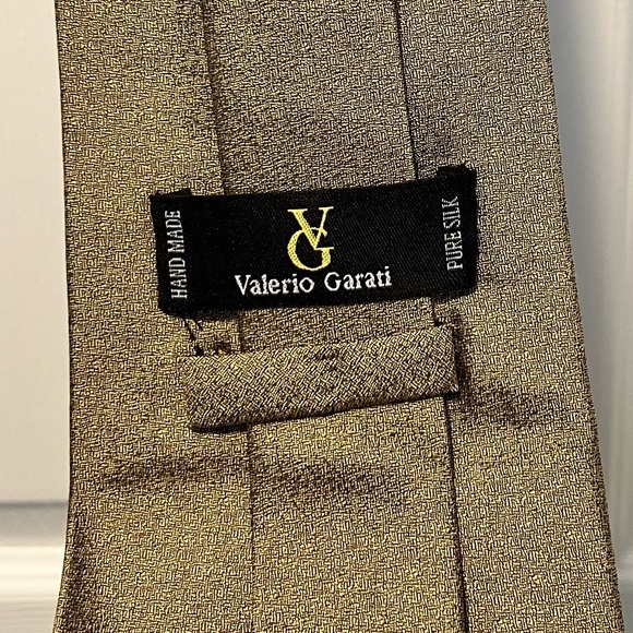 Valerio Garati Pure Silk 58" 4" wide Men Tie Formal Suit Business - Picture 3 of 5